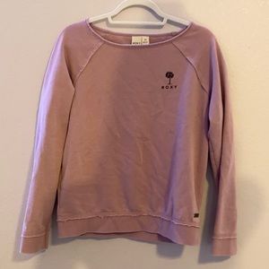 dark pink roxy crew neck